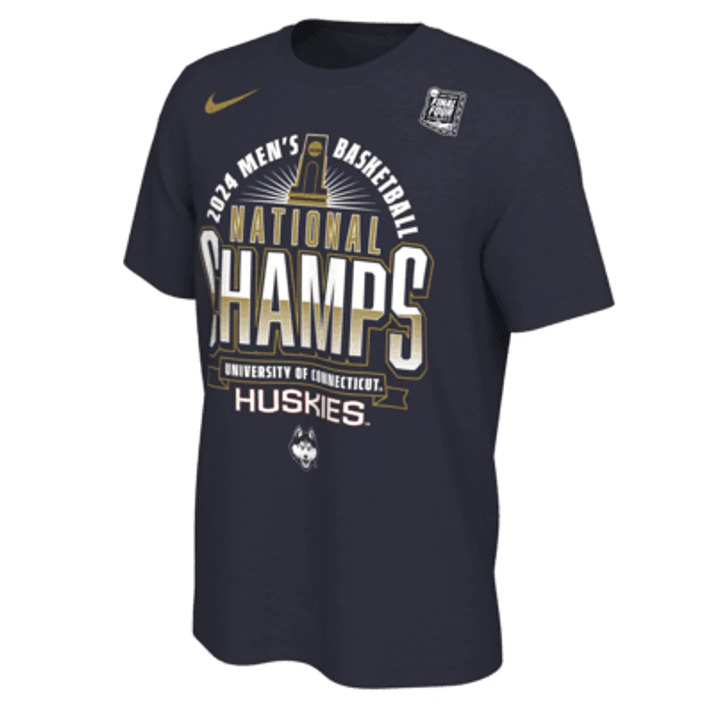 UConn 2024 Men's National Champ Nike College Basketball T-Shirt. Nike.com