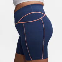 Nike Pro Women's Mid-Rise 7" Biker Shorts (Plus Size). Nike.com