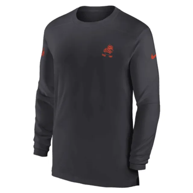 Cleveland Browns Nike Sideline Player UV Performance Long Sleeve T-Shirt -  Gray