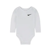 Nike Essentials Baby (0-9M) 3-Pack Long Sleeve Bodysuits. Nike.com