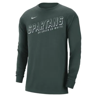 Michigan State Men's Nike College Long-Sleeve Max90 T-Shirt. Nike.com