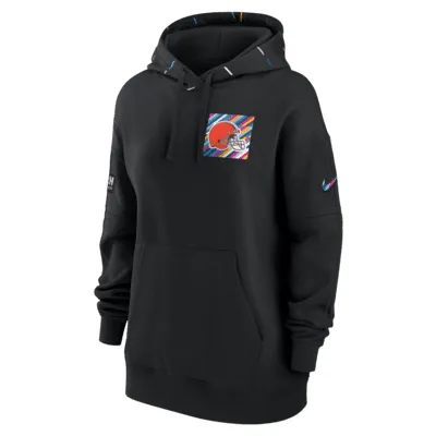 Washington Commanders Crucial Catch Club Nike Women's NFL Pullover Hoodie in Black, Size: Xs | 01F000AZUZ-5WL