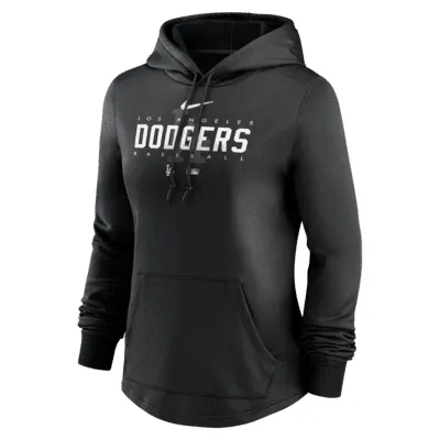 Los Angeles Dodgers Nike Wordmark Therma Performance Pullover Hoodie - Mens