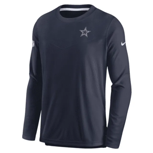 Dallas Cowboys Nike Dri-Fit Cotton Long Sleeve Raglan T-Shirt - Mens