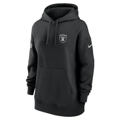 Las Vegas Raiders Sideline Club Men’s Nike Men's NFL Full-Zip Hoodie in Black, Size: Small | 00MR00A8D-XNN