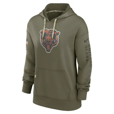 Nike Dri-FIT Salute to Service Logo (NFL Chicago Bears) Women's Pullover Hoodie. Nike.com