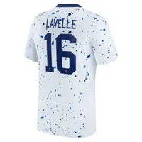 Rose Lavelle USWNT 2023 Stadium Home Big Kids' Nike Dri-FIT Soccer Jersey. Nike.com