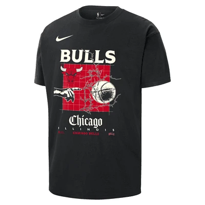 Chicago Bulls Courtside Men's Nike NBA Max90 T-Shirt. Nike.com