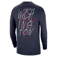 Washington Wizards Courtside Max90 Men's Nike NBA Long-Sleeve T-Shirt. Nike.com
