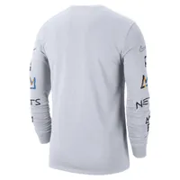 Brooklyn Nets City Edition Men's Nike NBA Long-Sleeve T-Shirt. Nike.com