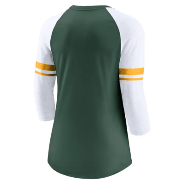 Nike Fashion (NFL Green Bay Packers) Women's 3/4-Sleeve T-Shirt.