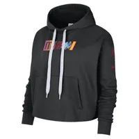 Miami Heat Courtside City Edition Women's Nike NBA Fleece Pullover Hoodie. Nike.com