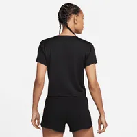 Nike Dri-FIT Women's Ribbed Short-Sleeve Running Top. Nike.com