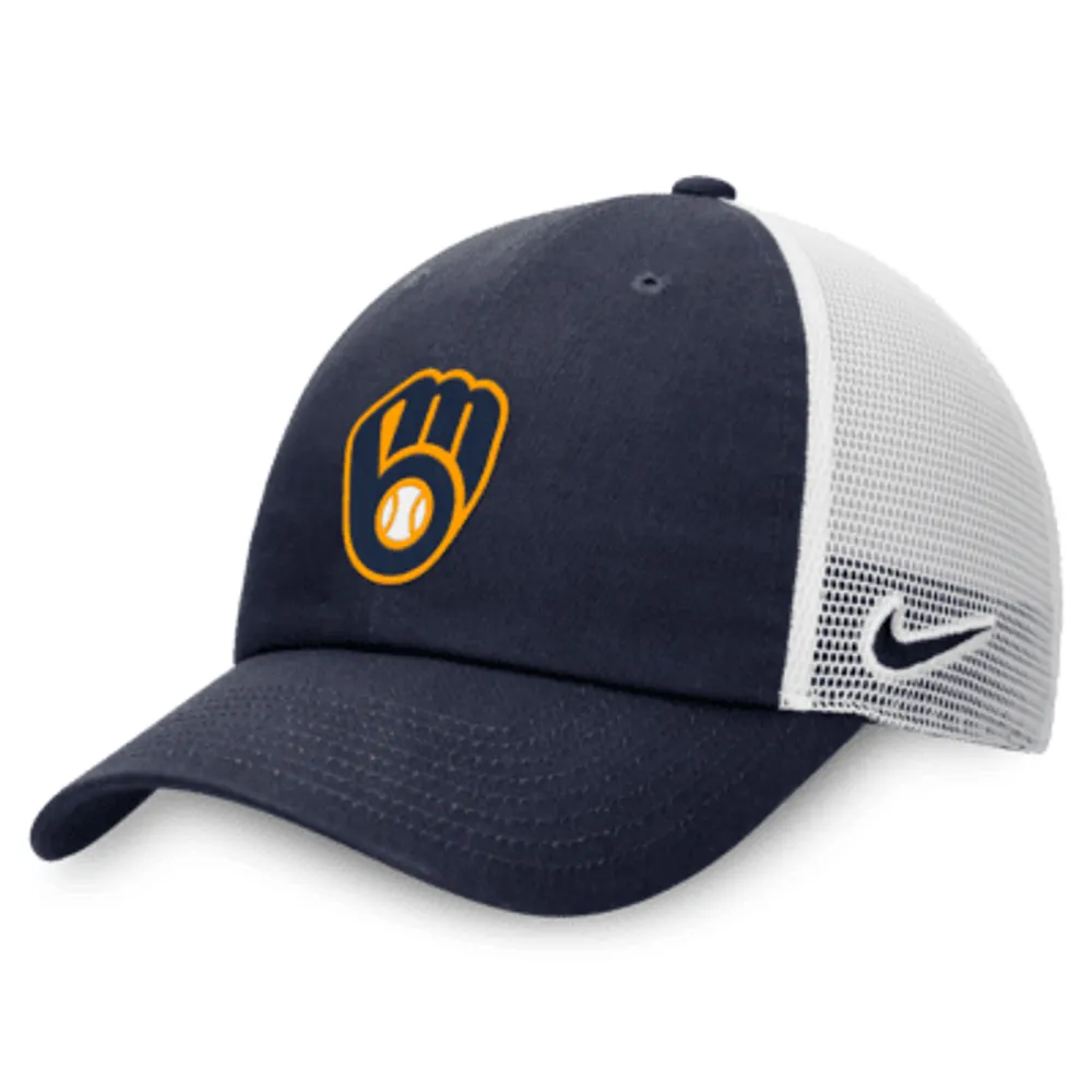 Men's Atlanta Braves Nike White Heritage 86 Trucker Adjustable Hat