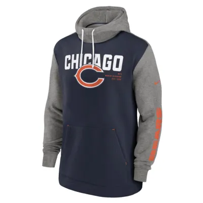 Chicago Bears Color Block Men's Nike NFL Pullover Hoodie. Nike.com