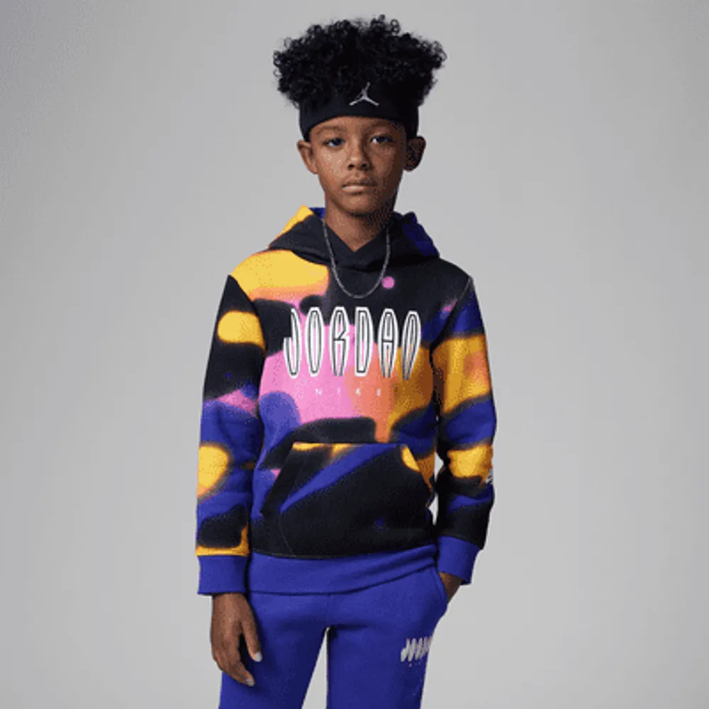 Jordan MJ MVP Printed Fleece Pullover Little Kids' Hoodie. Nike.com
