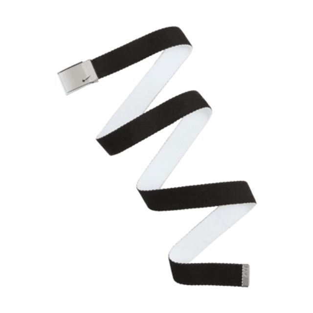 nike reversible golf belt black white