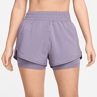 Nike One Women's Dri-FIT High-Waisted 3" 2-in-1 Shorts. Nike.com