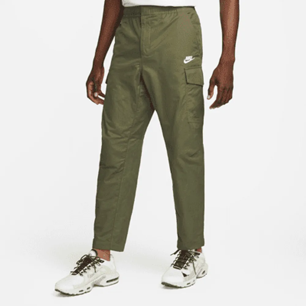 Nike Sportswear Men's Unlined Utility Cargo Pants, Black/White, X