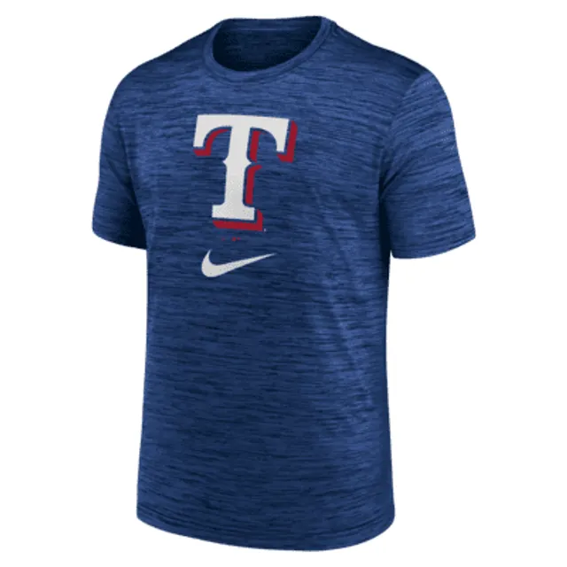 Nike Texas Rangers Blue Logo Legend Short Sleeve T Shirt