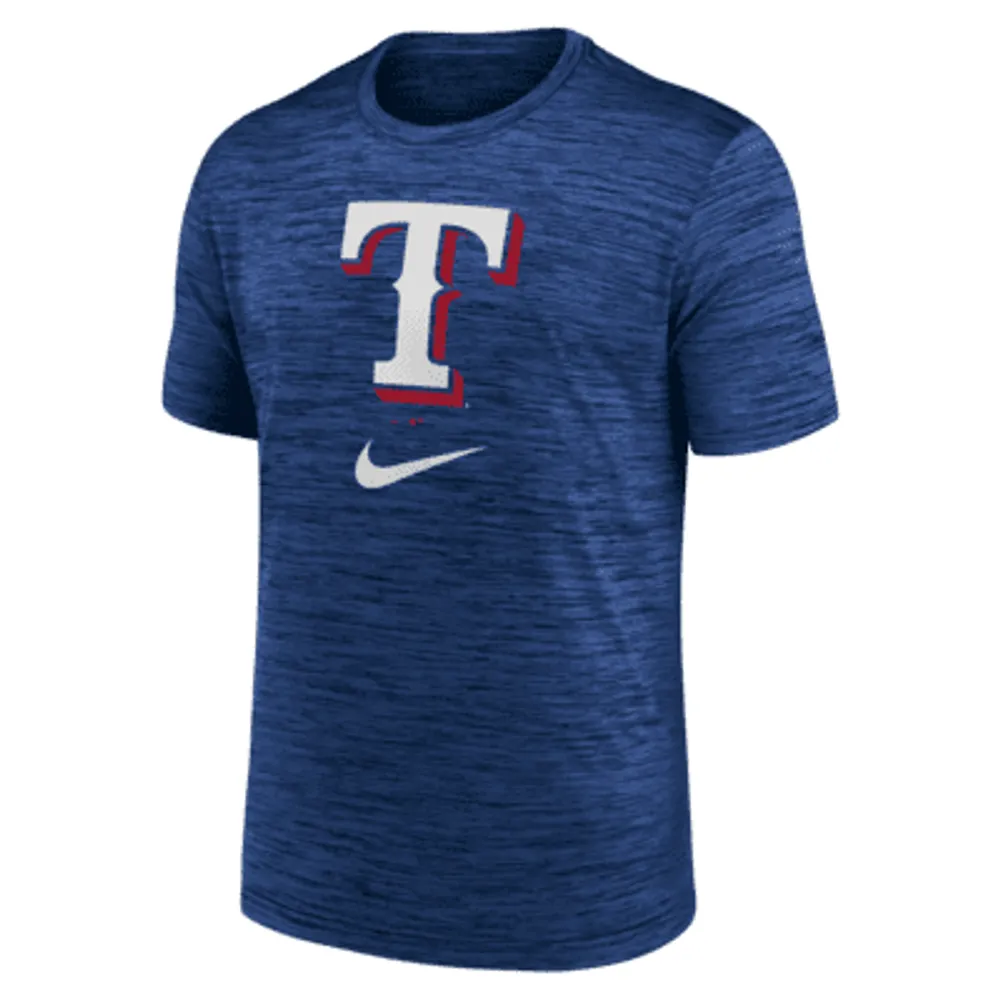 Nike Logo Velocity (MLB Texas Rangers) Men's T-Shirt. Nike.com