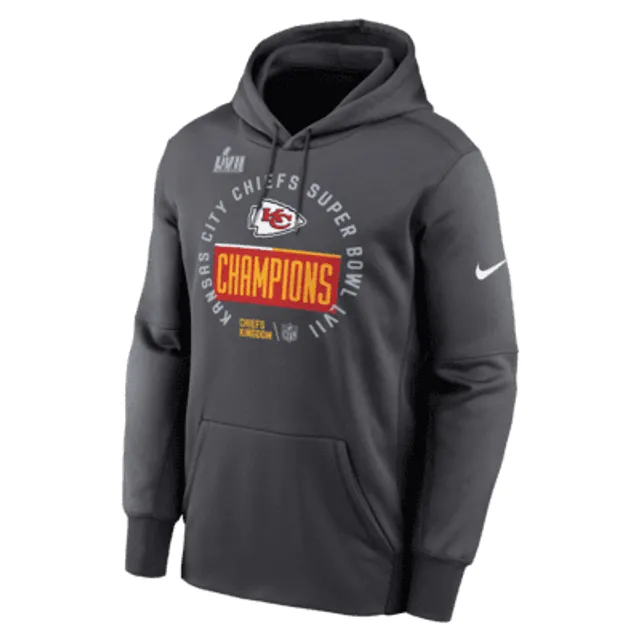 Nike Men's Super Bowl LVII Champions Trophy (NFL Kansas City Chiefs) T-Shirt in Grey, Size: XL | NP9906F7GZ-FLH