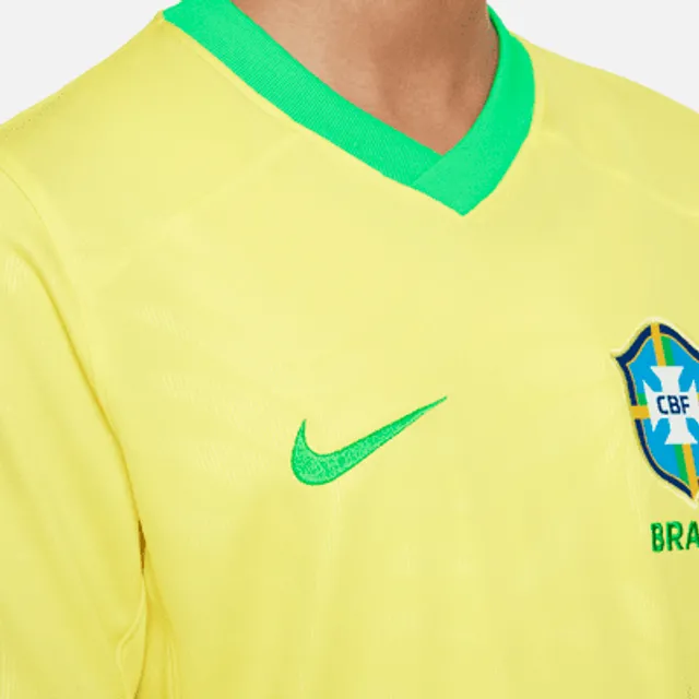 Nike Brazil Home Stadium Jersey 2020-21, yellow : : Fashion