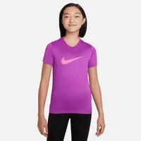 Nike Dri-FIT Legend Big Kids' (Girls') V-Neck T-Shirt. Nike.com