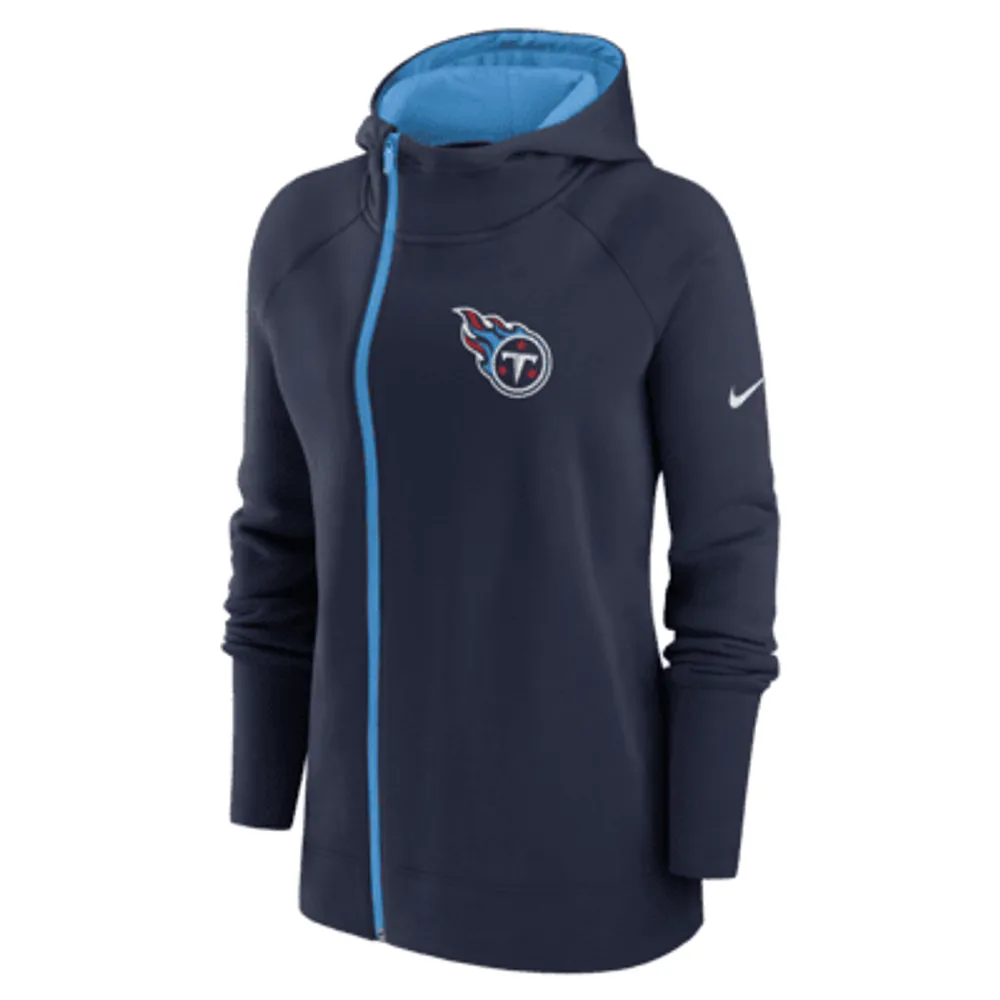 Nike Women's Assymetrical (NFL Denver Broncos) Full-Zip Hoodie in Blue, Size: Xs | 00CY061K8W-06K