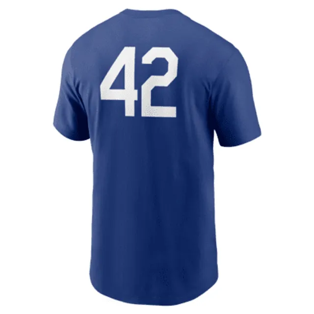 Men's Royal Los Angeles Dodgers Jackie Robinson Day Team 42 T-shirt