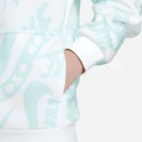 Nike Sportswear Club Fleece Big Kids' Printed Pullover Hoodie. Nike.com