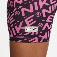 Nike One Women's Mid-Rise 7" Printed Biker Shorts. Nike.com