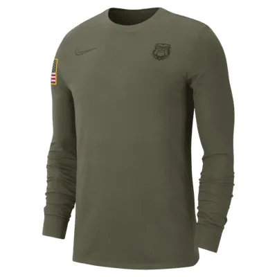 Georgia Men's Nike College Crew-Neck Long-Sleeve T-Shirt. Nike.com