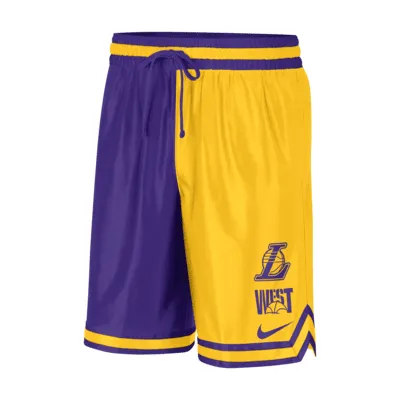 Los Angeles Lakers Courtside Men's Nike Dri-FIT NBA Graphic Shorts. Nike.com