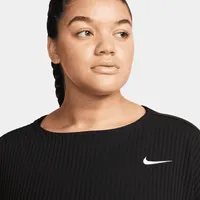 Nike Sportswear Women's Ribbed Jersey Short-Sleeve Top (Plus Size). Nike.com