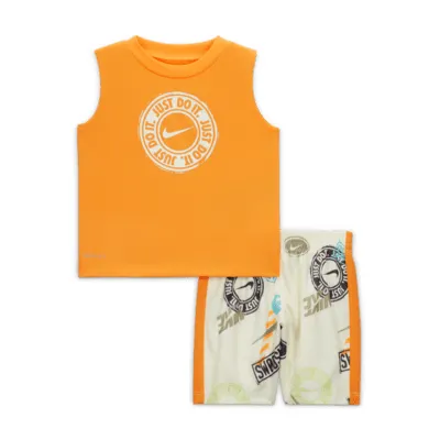 Nike Wild Air Muscle Tank and Shorts Set Little Kids' 2-Piece Set. Nike.com