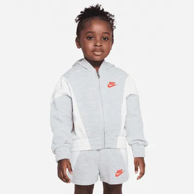 Nike XO Swoosh Full-Zip Hoodie Little Kids' Hoodie. Nike.com