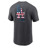Los Angeles Dodgers Americana Men's Nike MLB T-Shirt. Nike.com