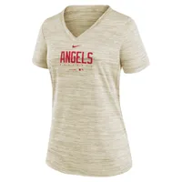 Nike Dri-FIT City Connect Velocity Practice (MLB Los Angeles Angels) Women's V-Neck T-Shirt. Nike.com