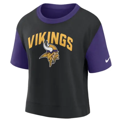 Nike Women's Team (NFL Minnesota Vikings) High-Hip Crew in Purple, Size: Small | 00CX035M9M-06H