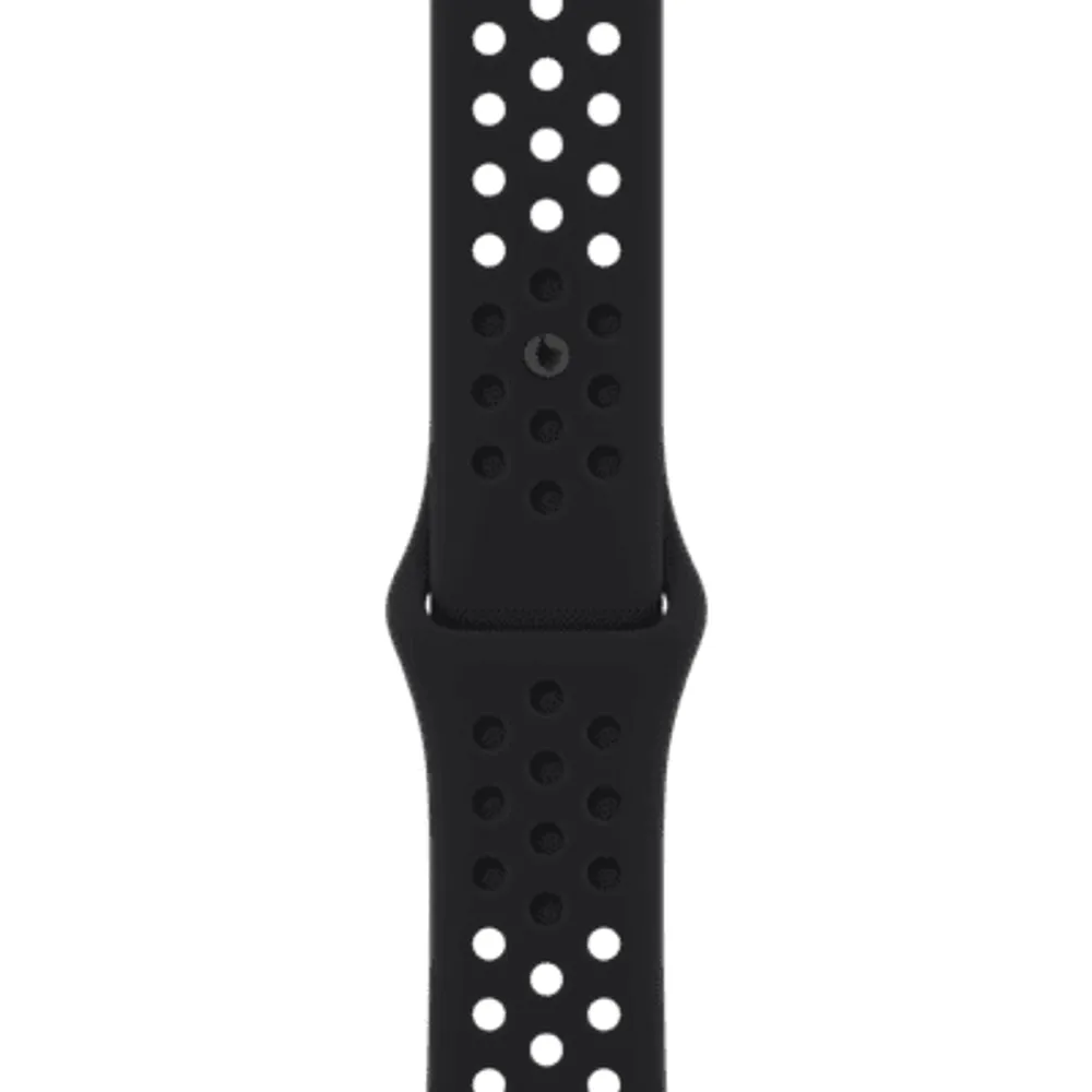 45mm Black/Black Nike Sport Band - S/M. Nike.com