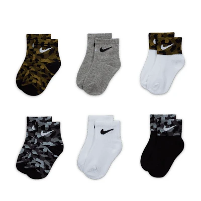 Nike Baby (0-9M) Camo Ankle Socks (6 Pairs). Nike.com