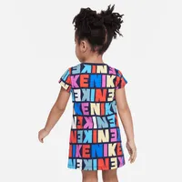 Nike Block Printed Tee Dress Little Kids' Dress. Nike.com