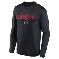 Nike Dri-FIT Team Legend (MLB Cleveland Guardians) Men's Long-Sleeve T-Shirt. Nike.com