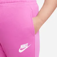 Nike Sportswear Club Big Kids' (Girls') French Terry Fitted Pants (Extended Size). Nike.com