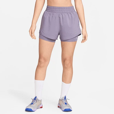 Nike One Women's Dri-FIT High-Waisted 3" 2-in-1 Shorts. Nike.com