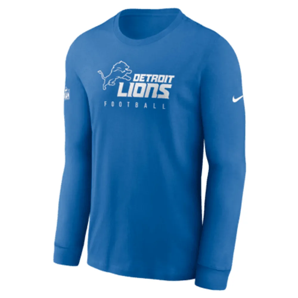 Detroit Lions Men's Under Armour Blue Combine T-Shirt - Detroit