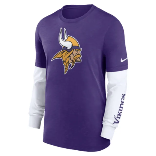 NFL Team Apparel Youth Minnesota Vikings Rash Guard Purple T-Shirt