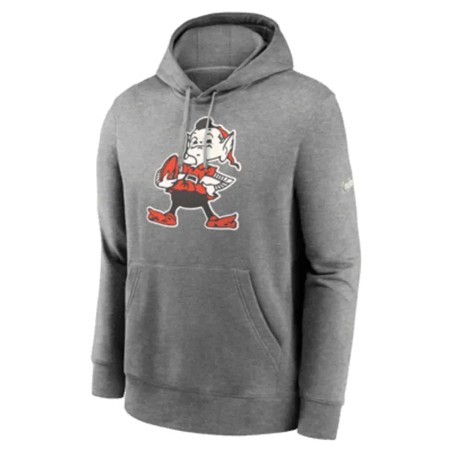 Men's Nike Therma Crucial Catch (NFL Cleveland Browns) Pullover Hoodie in Black, Size: 2XL | NS5700AZU8-8UP