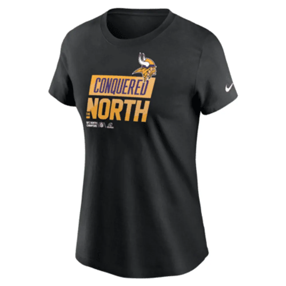 Nike 2022 NFC North Champions Trophy Collection (NFL Minnesota Vikings) Women's T-Shirt. Nike.com